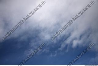 Photo Texture of Blue Clouded Clouds